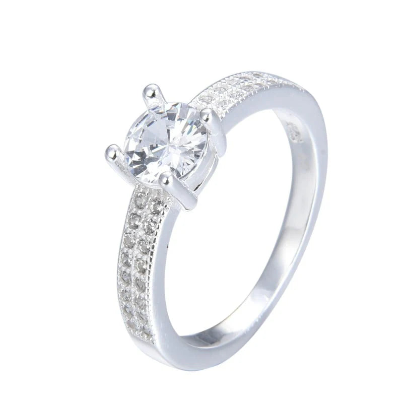 Anillo Solitario Modelo Cata de Plata 925