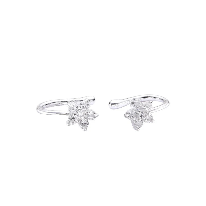 Zarcillos de Presión Ear-Cuff en Plata 925 (1 Pieza)