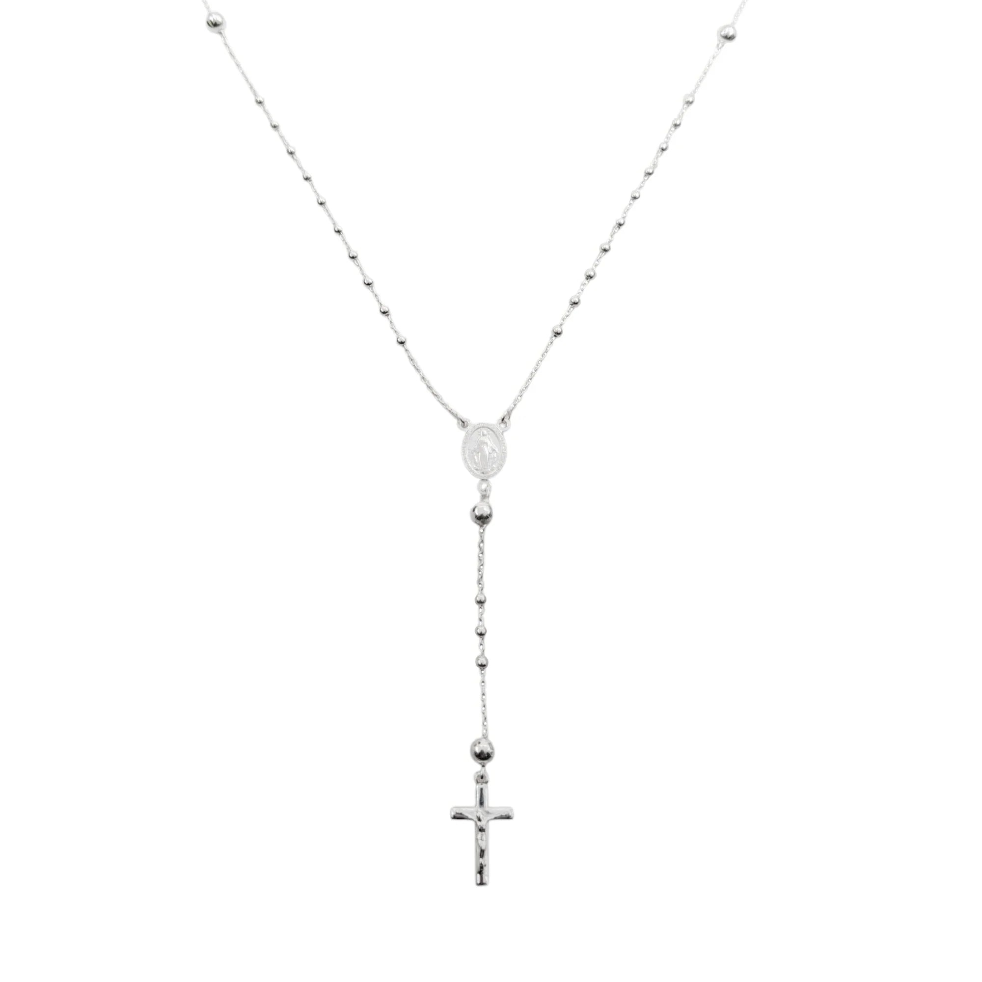 Rosario 60cm Virgen de La Milagrosa 2.5-5mm Plata 925