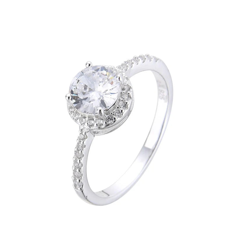 Anillo Solitario Modelo Dona de Plata 925