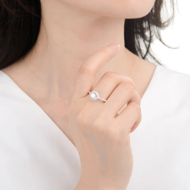 Anillo Solitario Modelo Dona de Plata 925