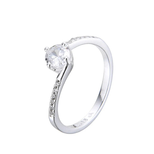 Anillo Compromiso Modelo Alexa Plata 925