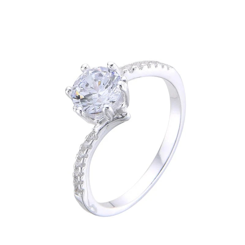 Anillo de Compromiso Modelo Luci en Plata 925
