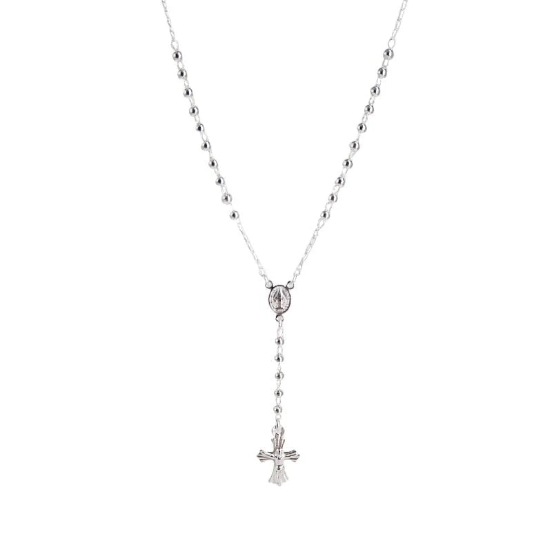 Rosario 40cm de Virgen de la Milagrosa 2.5mm en Plata 925