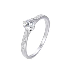 Anillo Solitario Modelo Luz de Plata 925