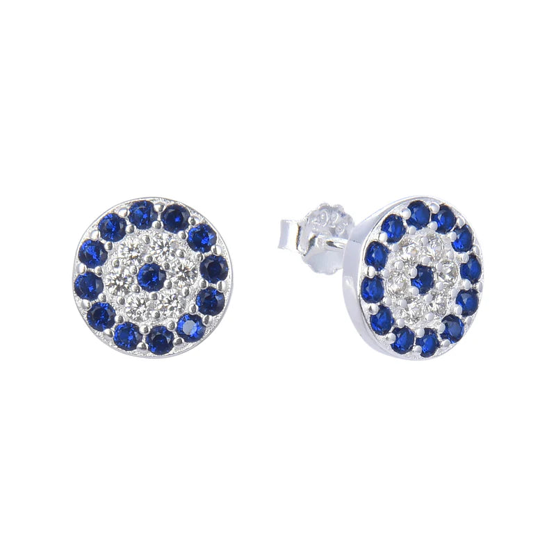 Zarcillos de Ojo Turco en Plata 925