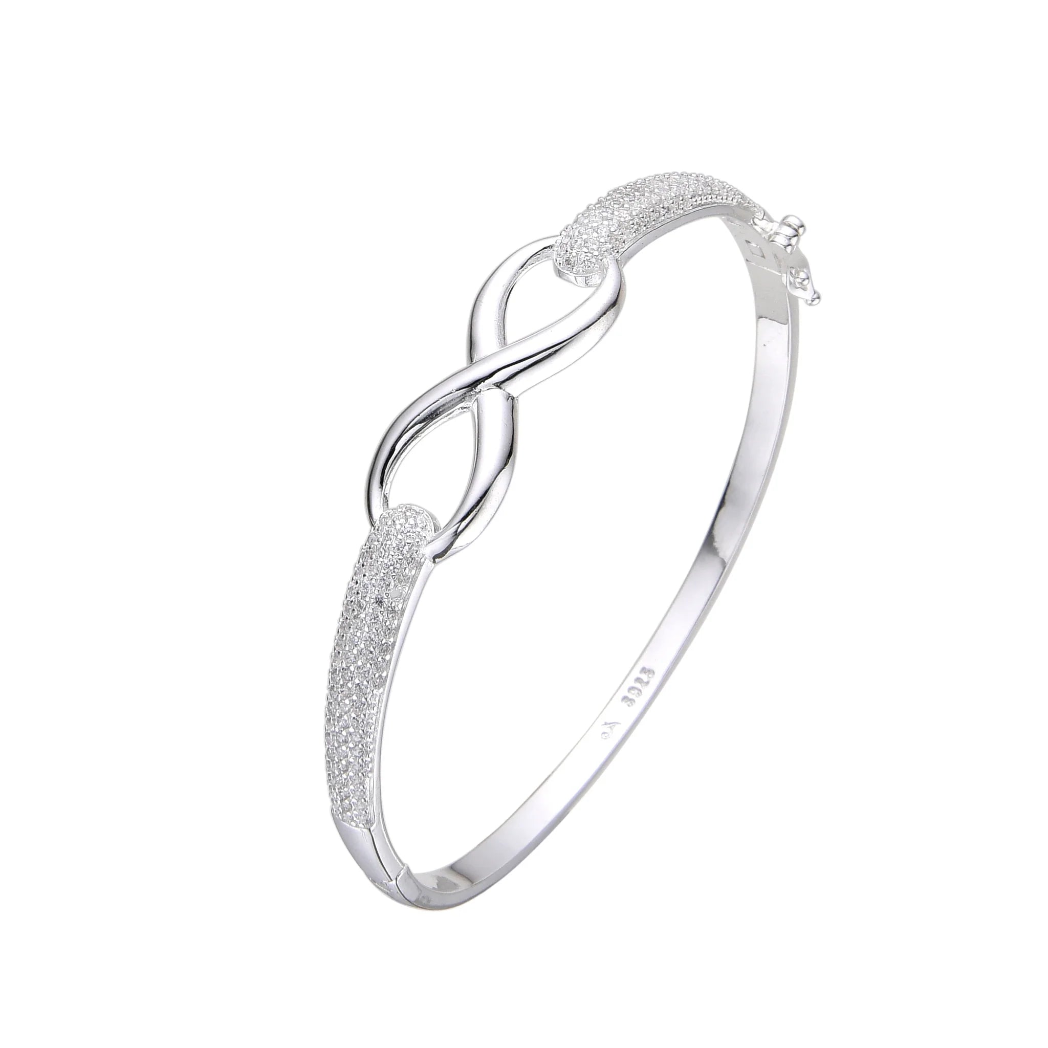 Pulsera Rígida de Infinito en Plata 925