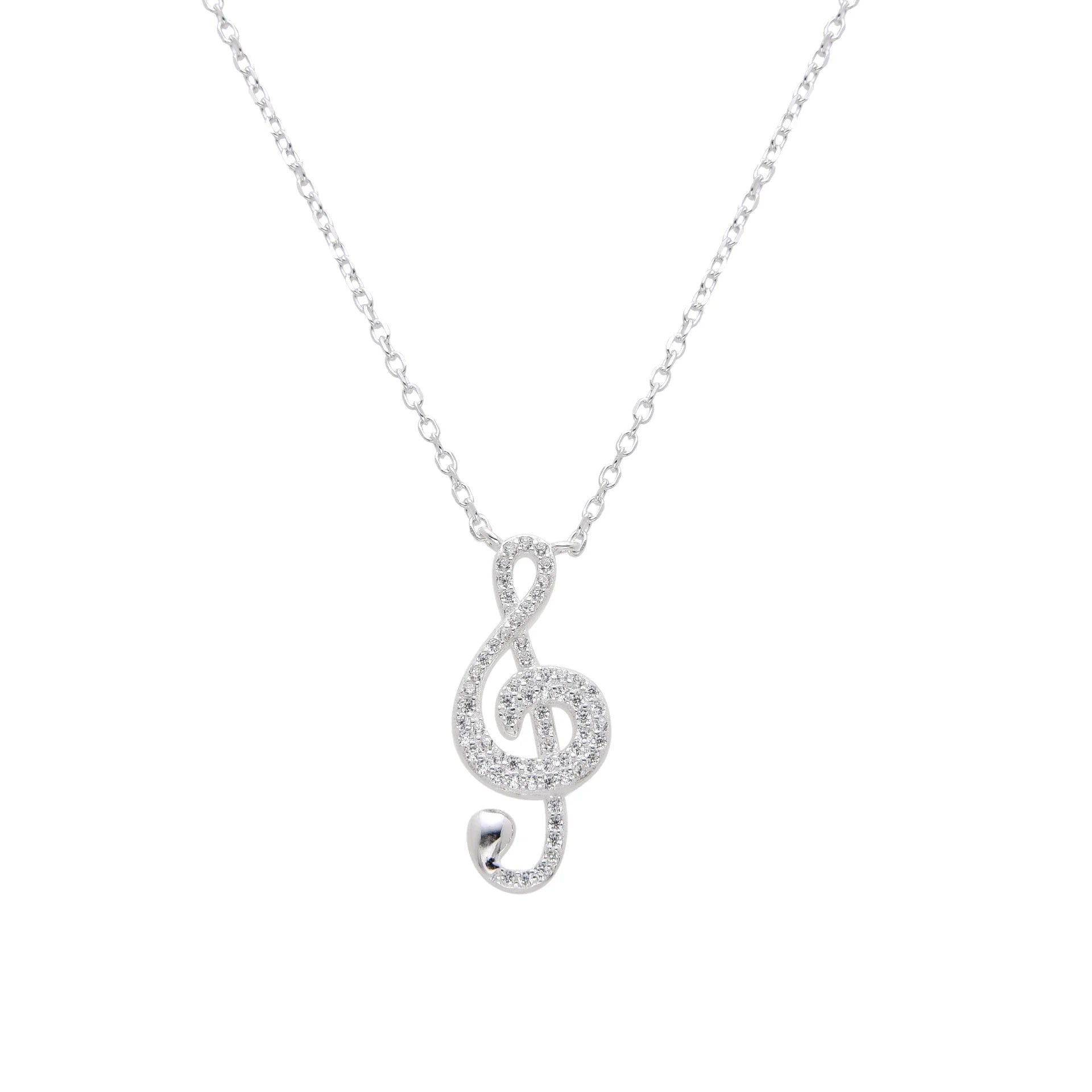 Gargantilla de Nota Musical en Plata 925
