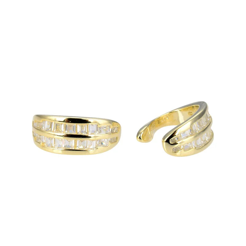 Zarcillos de Presión Ear-Cuff Modelo Eda en Plata 925 (1 Pieza)