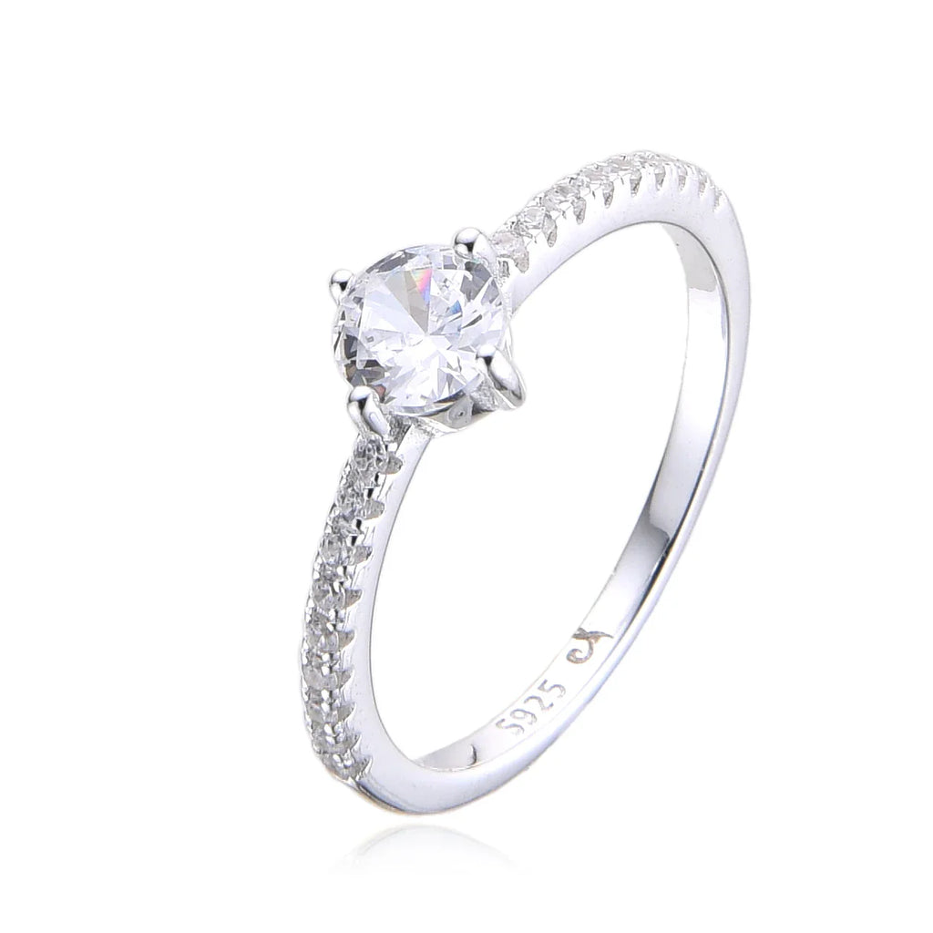 Anillo de Compromiso Modelo Mina en Plata 925