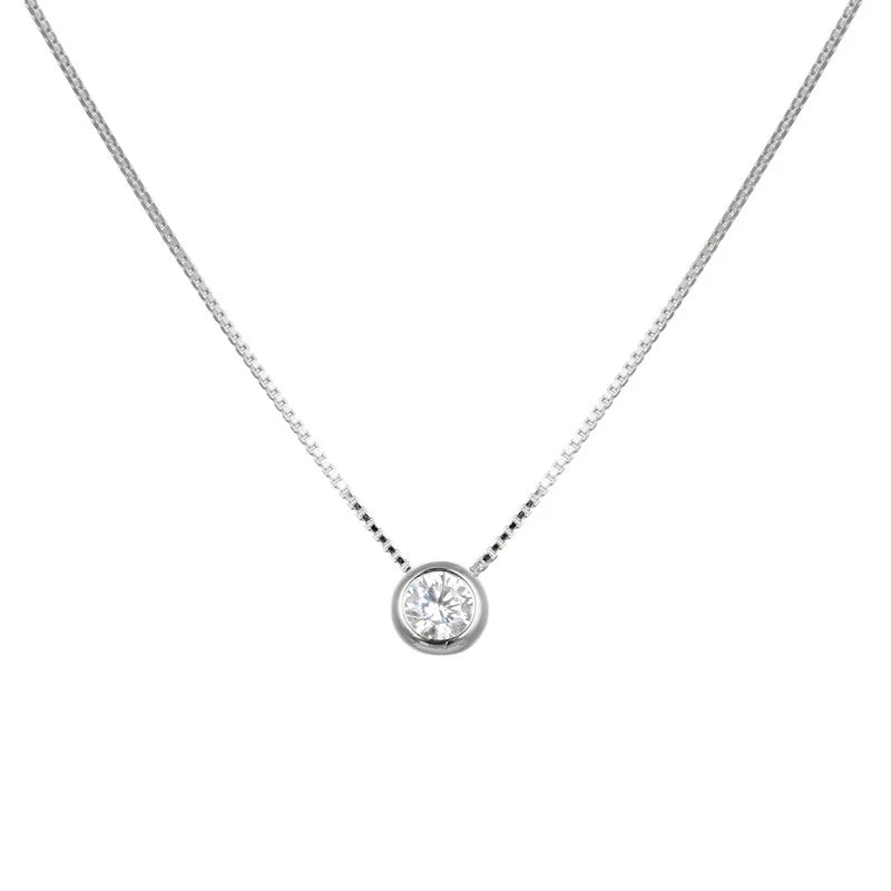 Gargantilla Punto Luz 4mm en Plata 925