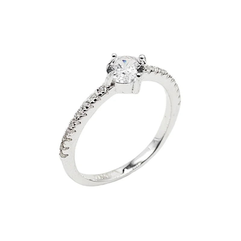 Anillo de Compromiso Modelo Mina en Plata 925