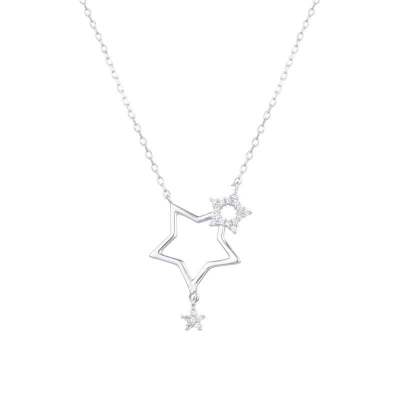 Gargantilla de Estrellas en Plata 925