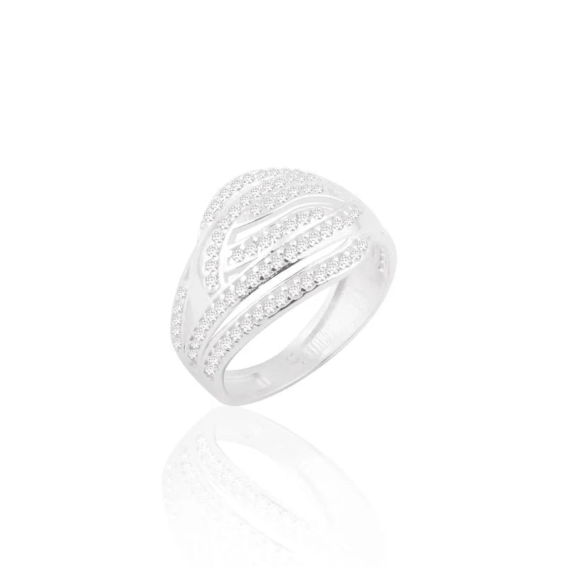 Anillo Cruzado Modelo Imalay en Plata 925