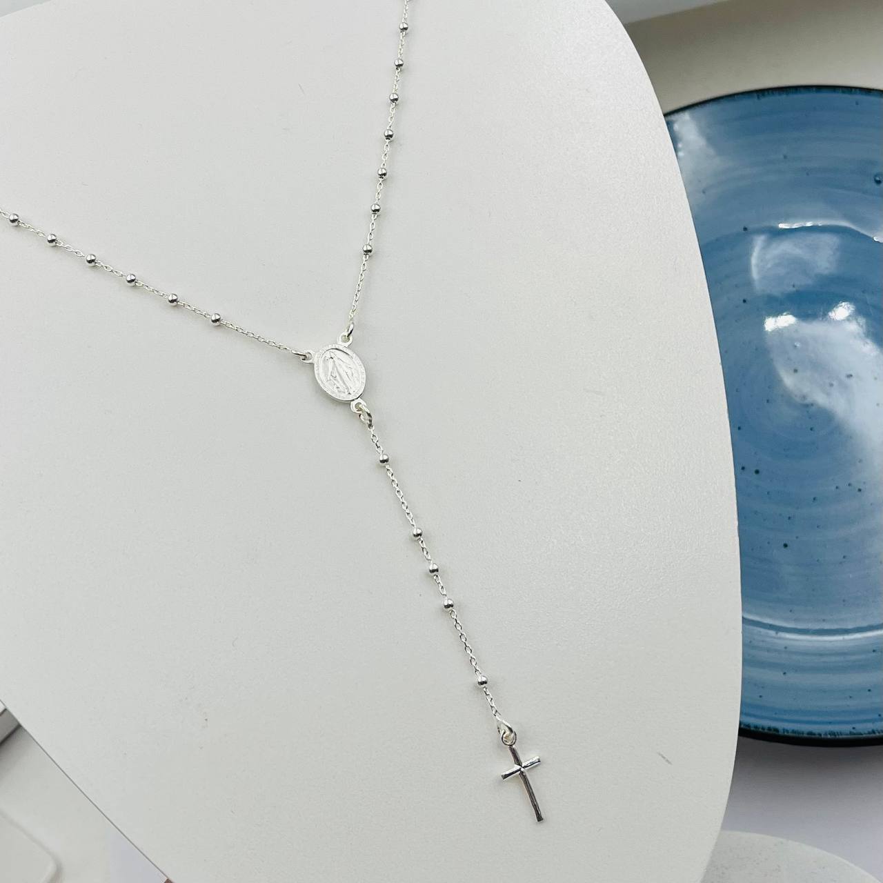 Rosario de Dama 60cm 2mm en Plata 925