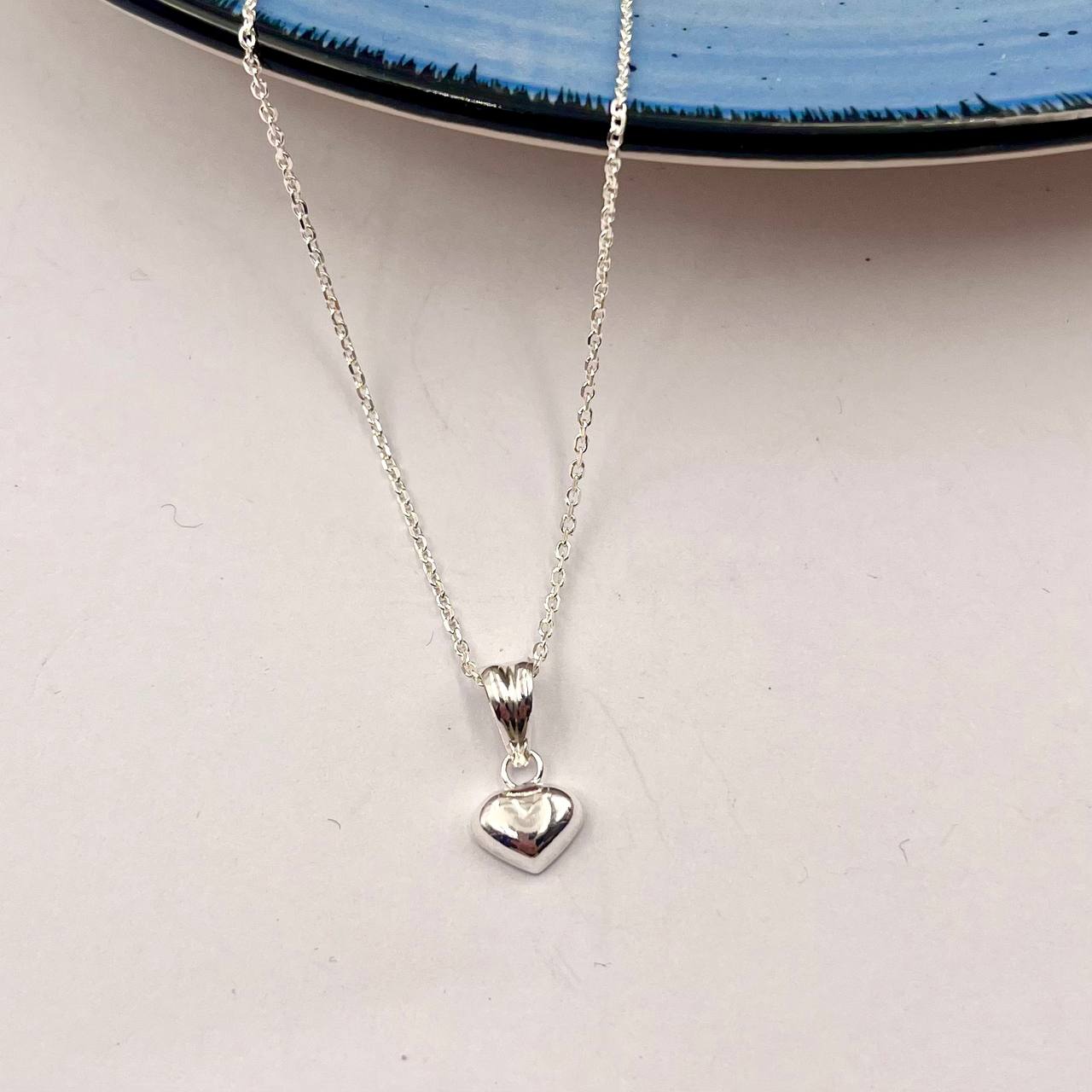 Cadena con Dije Corazón Mini en Plata 925