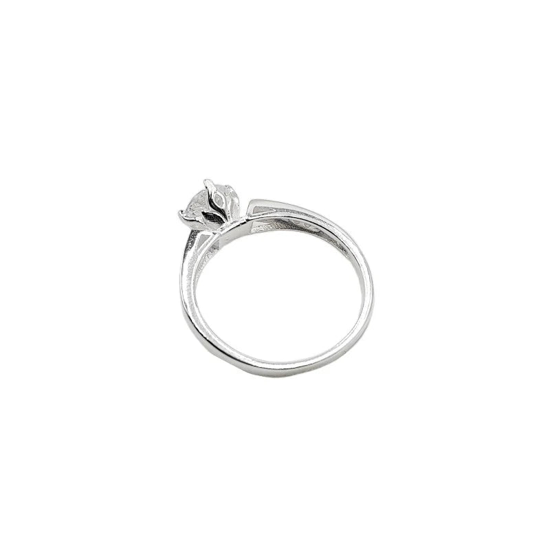 Anillo Solitario Modelo Alessia de Plata 925