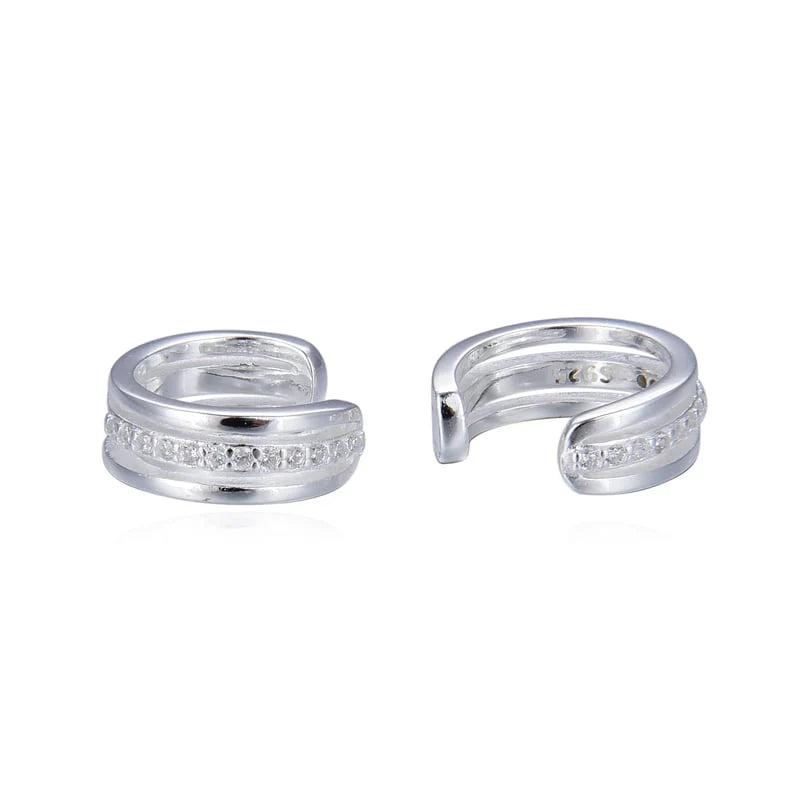 Zarcillos de Presión Sascha (Ear-Cuff) en Plata 925 (1 Pieza)