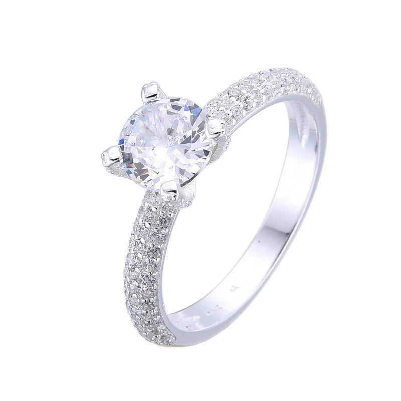 Anillo de Compromiso Modelo Julia en Plata 925