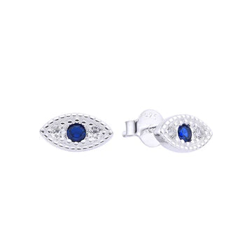 Zarcillos de Ojito Turco en Plata 925