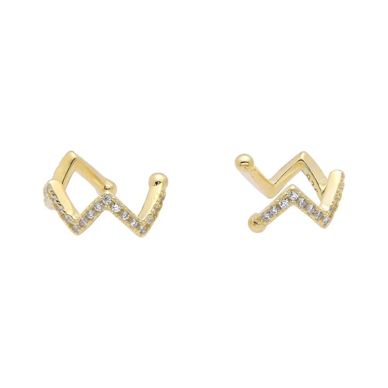 Zarcillos de Presión Zig-Zag (Ear-Cuff) Plata 925 (1 Pieza)