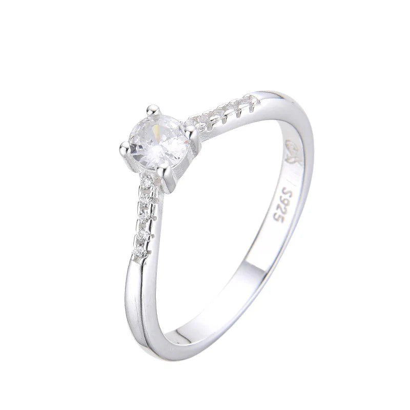 Anillo Compromiso Modelo Larisa Plata 925