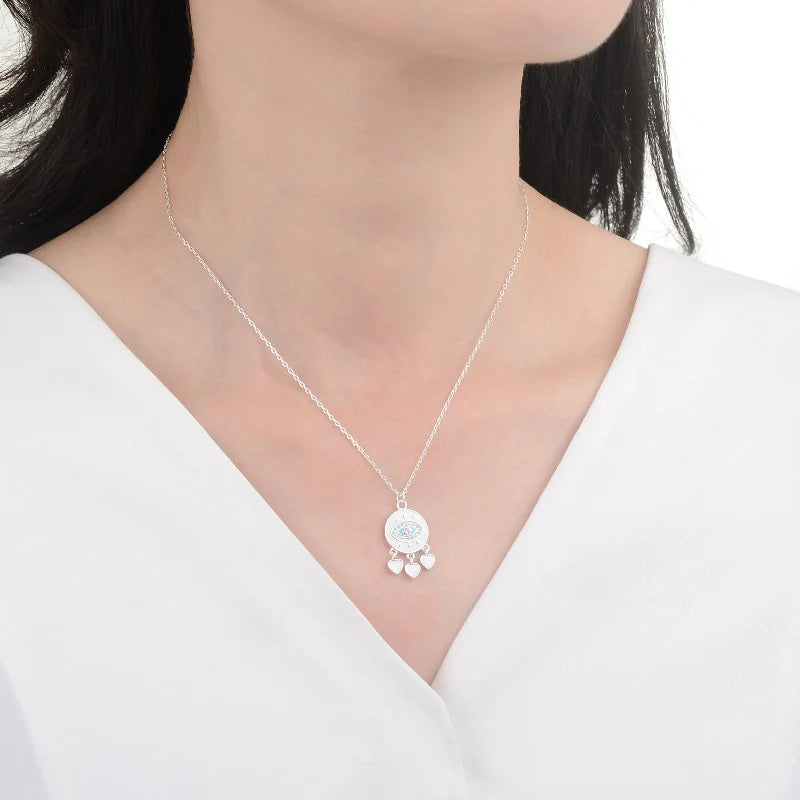Gargantilla de Ojo Turco en Plata 925