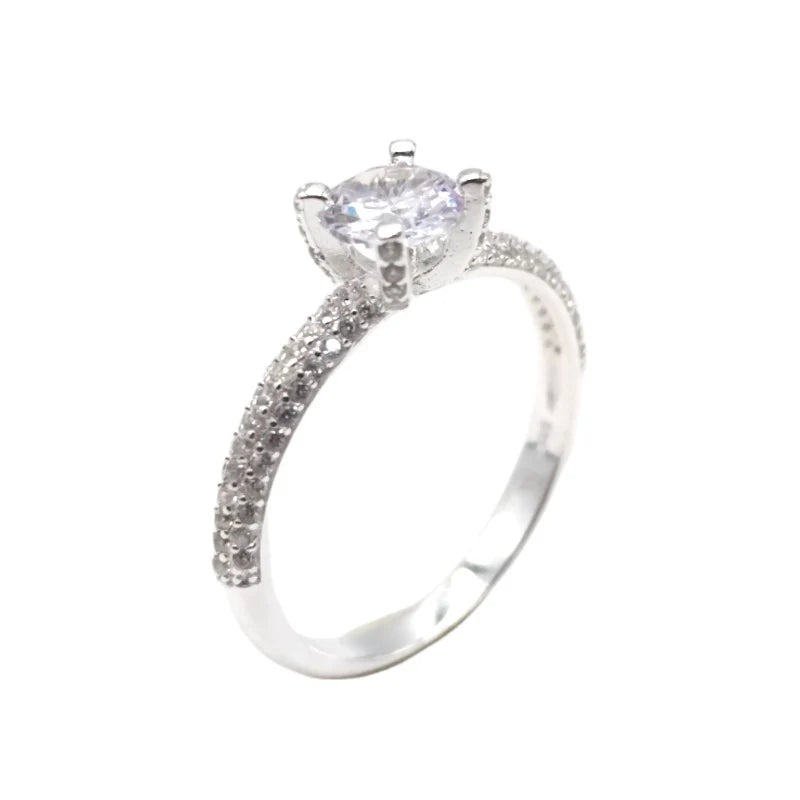 Anillo de Compromiso Modelo Julia en Plata 925