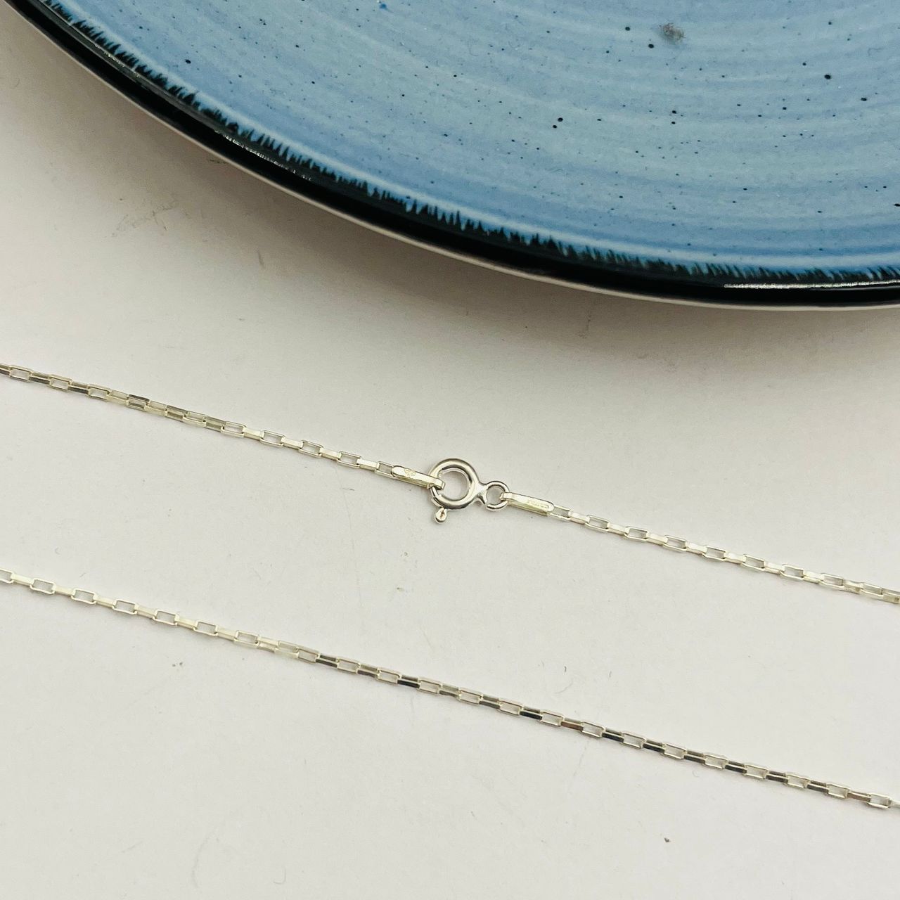 Cadena Long Box de Dama en Plata 925