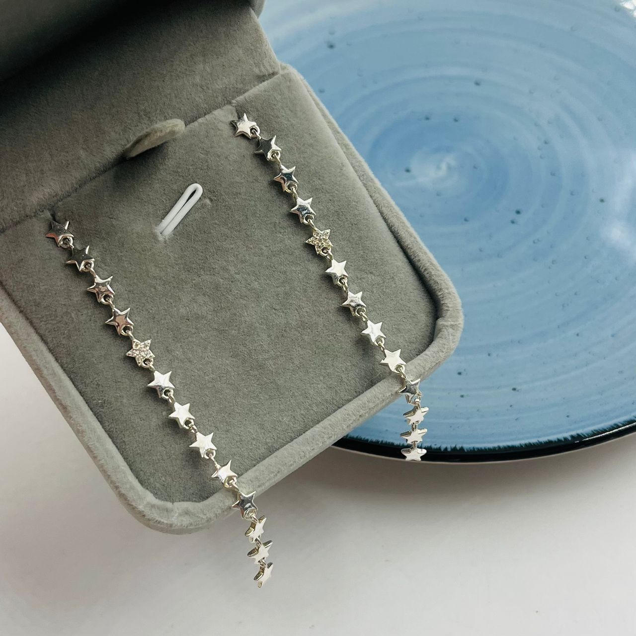Zarcillos Largos de Estrella en Plata 925