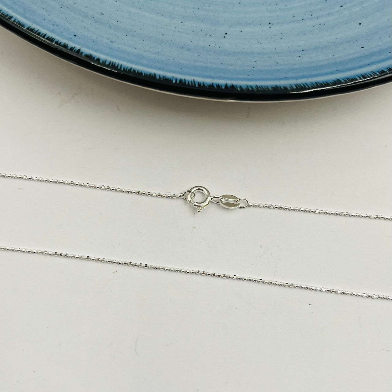Cadena De Pepitas Diamantadas de Dama en Plata 925