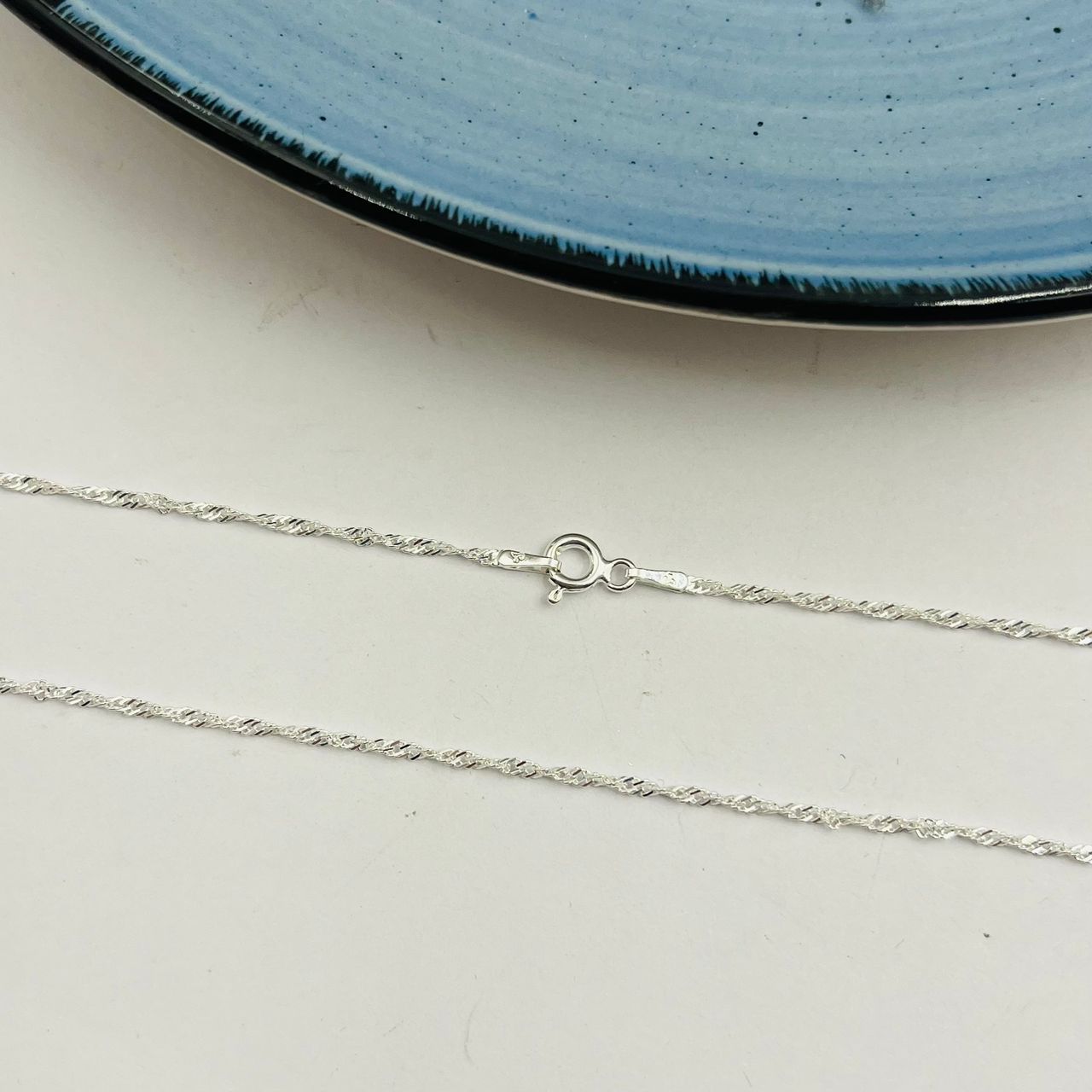 Cadena Singapur de Dama en Plata 925