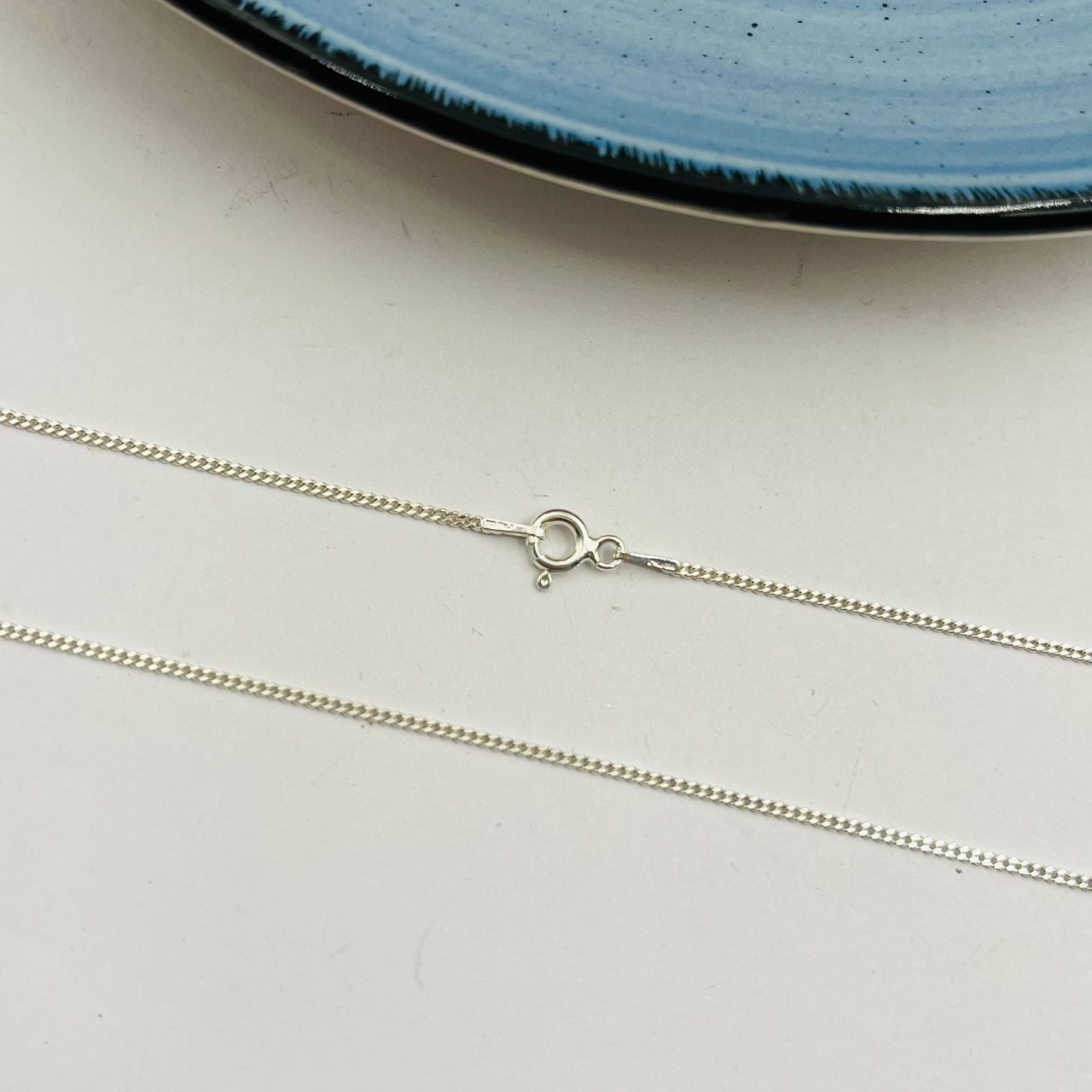 Cadena Barbada de Dama en Plata 925