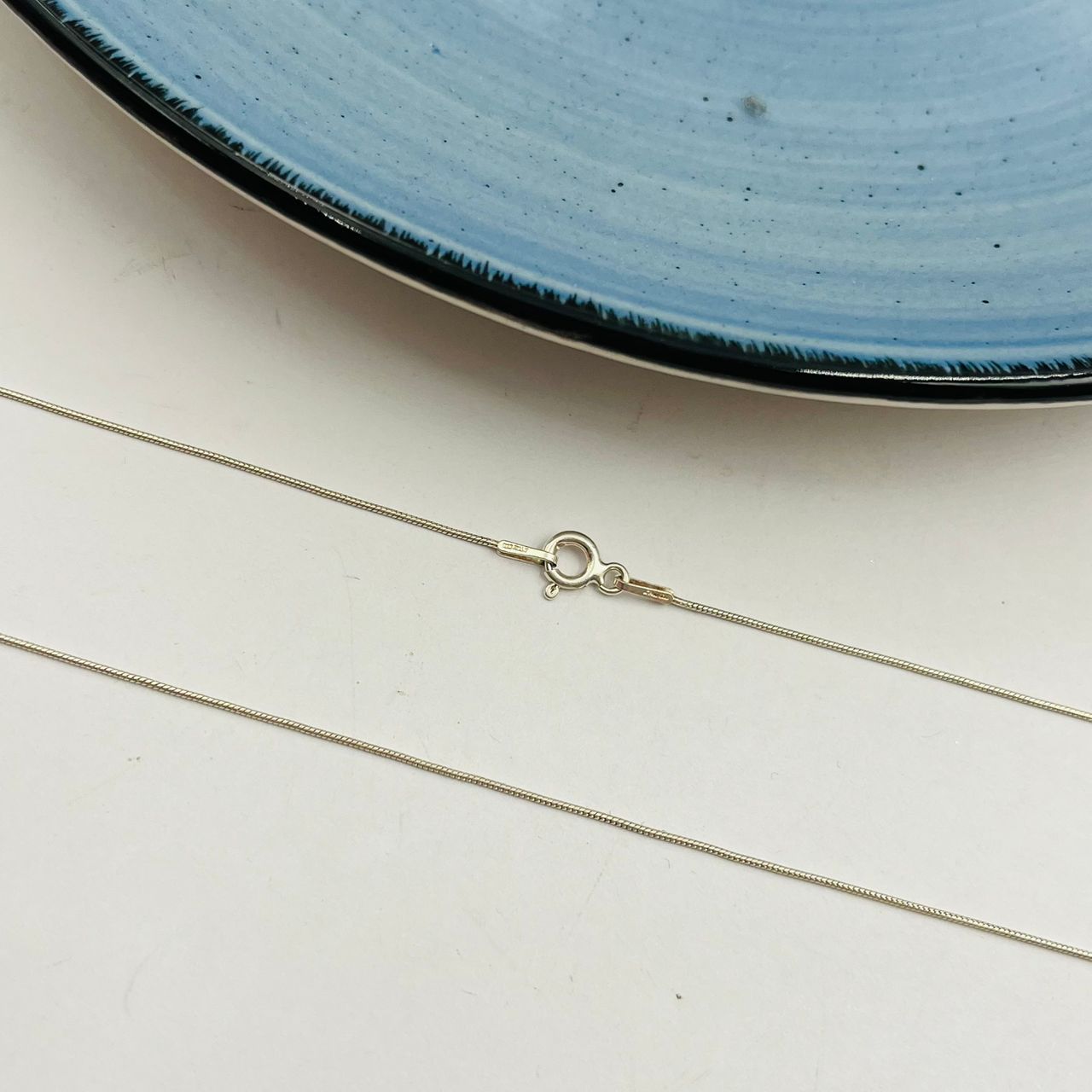 Cadena Cola De Ratón de Dama en Plata 925