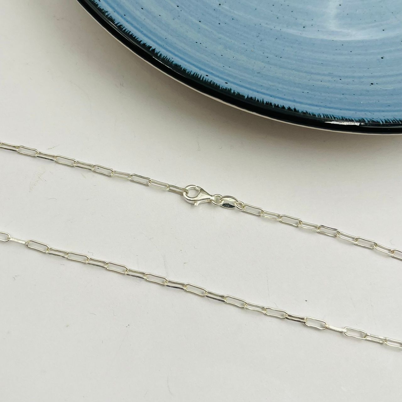 Cadena Paper Clip de Dama en Plata 925