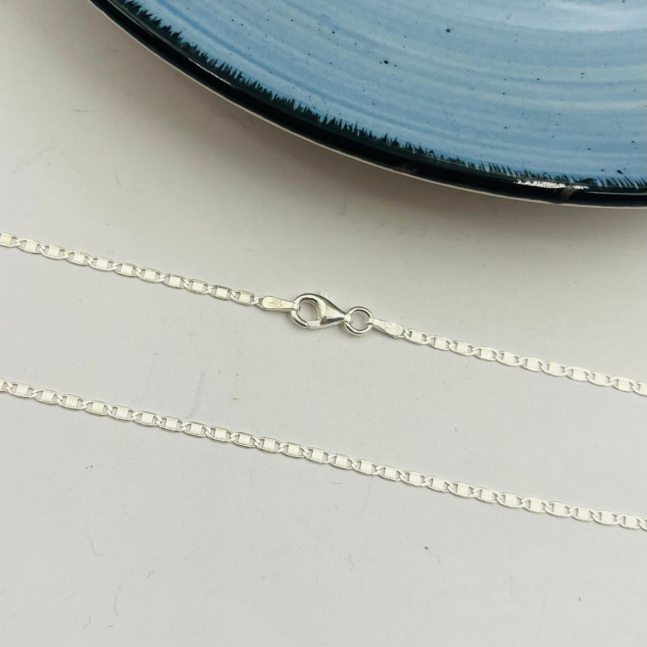 Cadena Gucci Espejo Diamantada en Plata 925