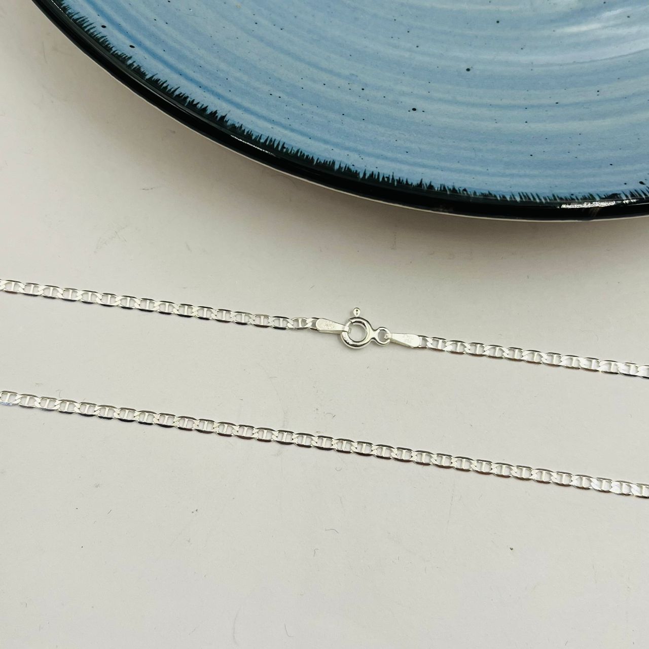 Cadena Gucci Plana 1mm Modelo 2 en Plata 925
