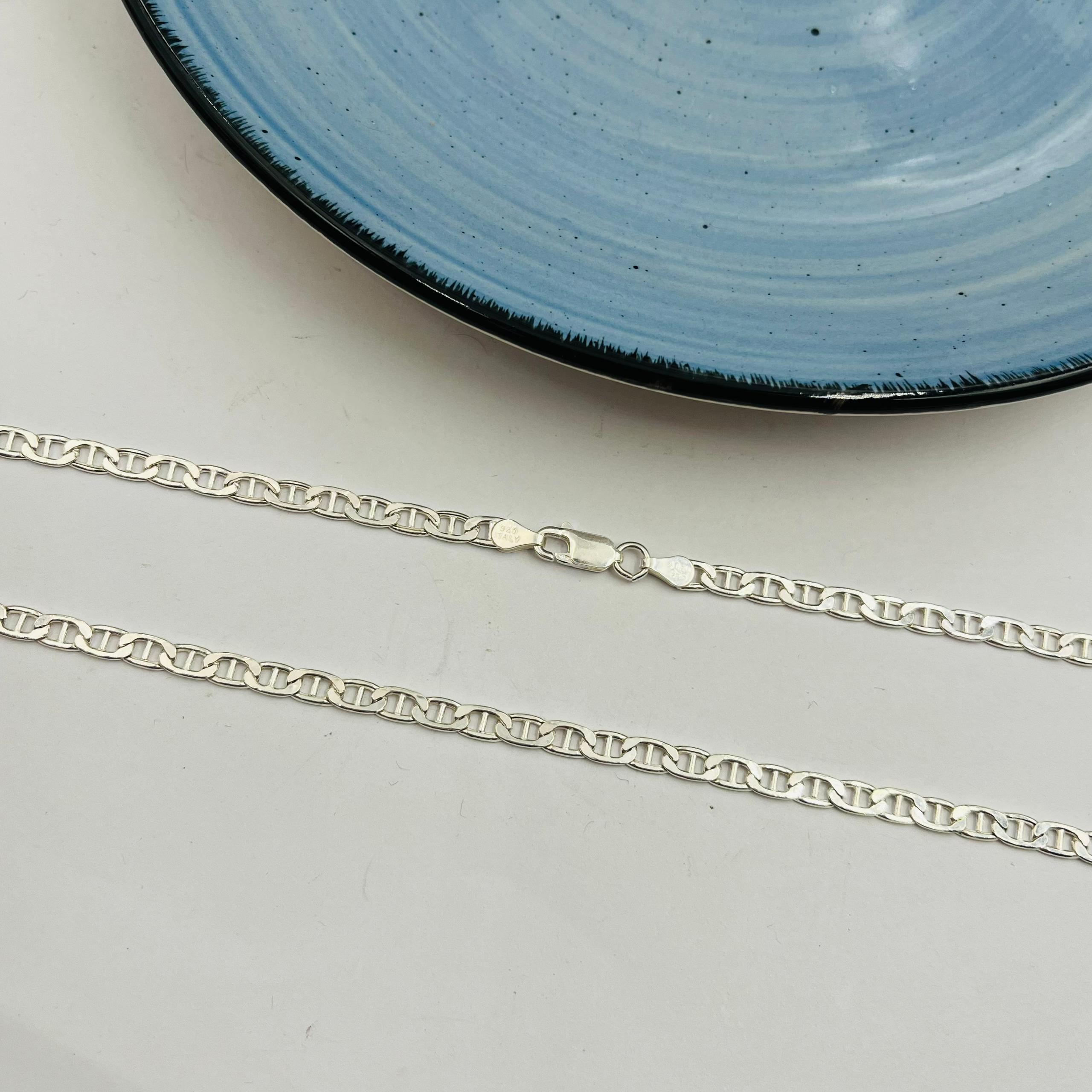 Cadena Gucci Plana 4mm en Plata 925
