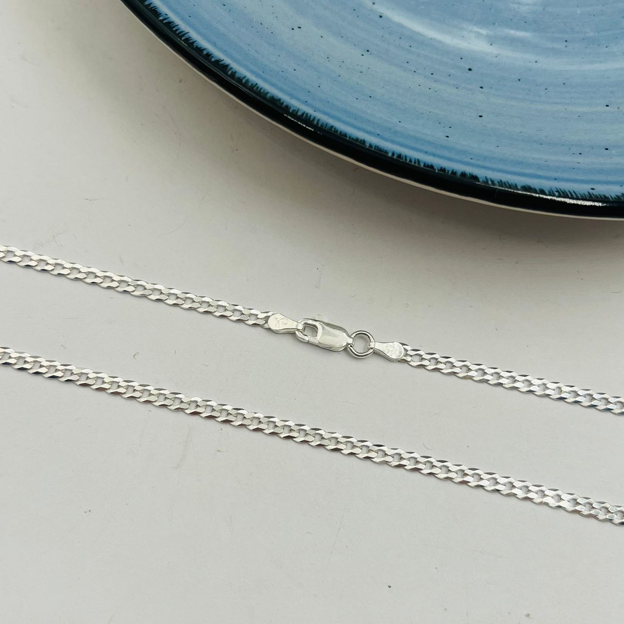 Cadena Barbada 3mm en Plata 925