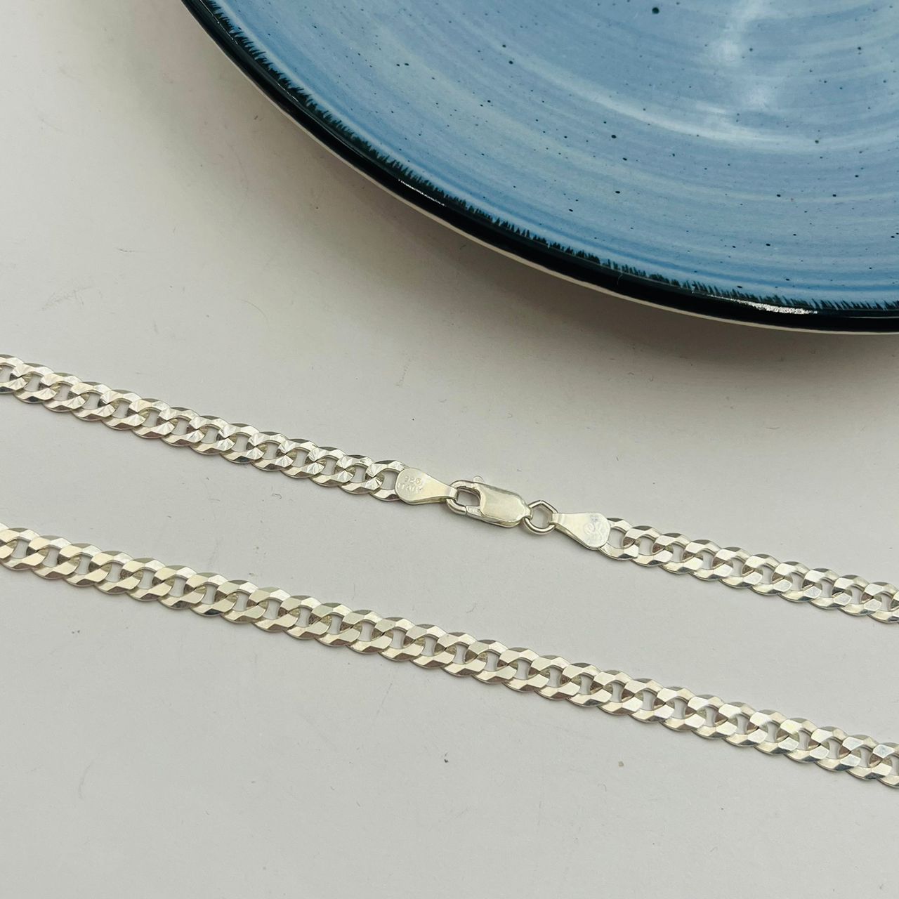 Cadena Barbada 5mm en Plata 925