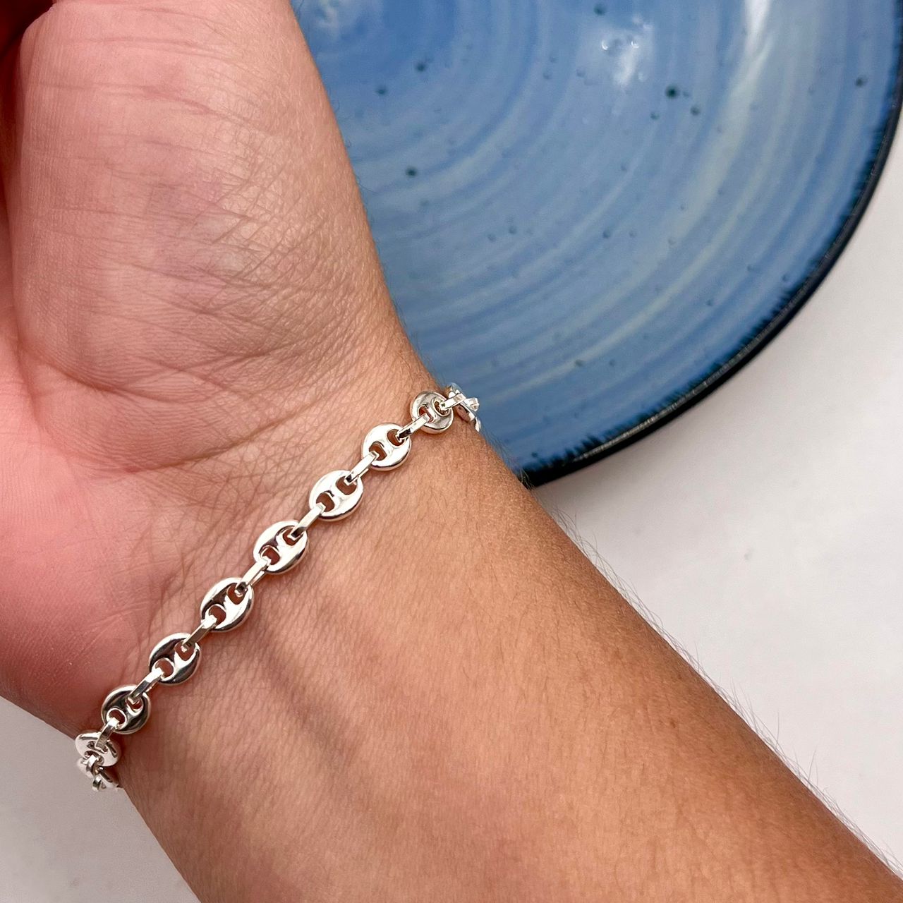 Pulsera Gucciie 5mm en Plata 925