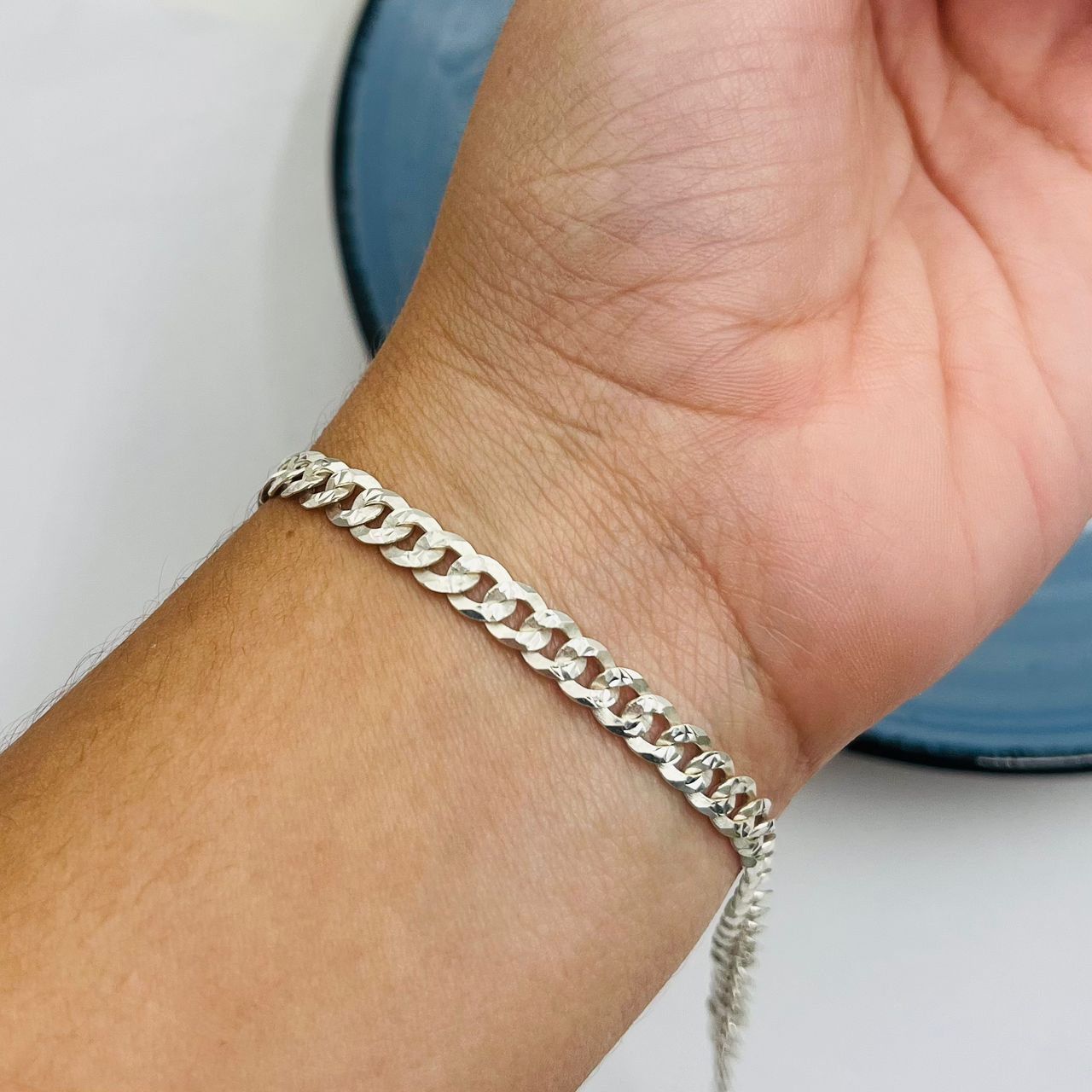 Pulsera Barbada 4mm en Plata 925
