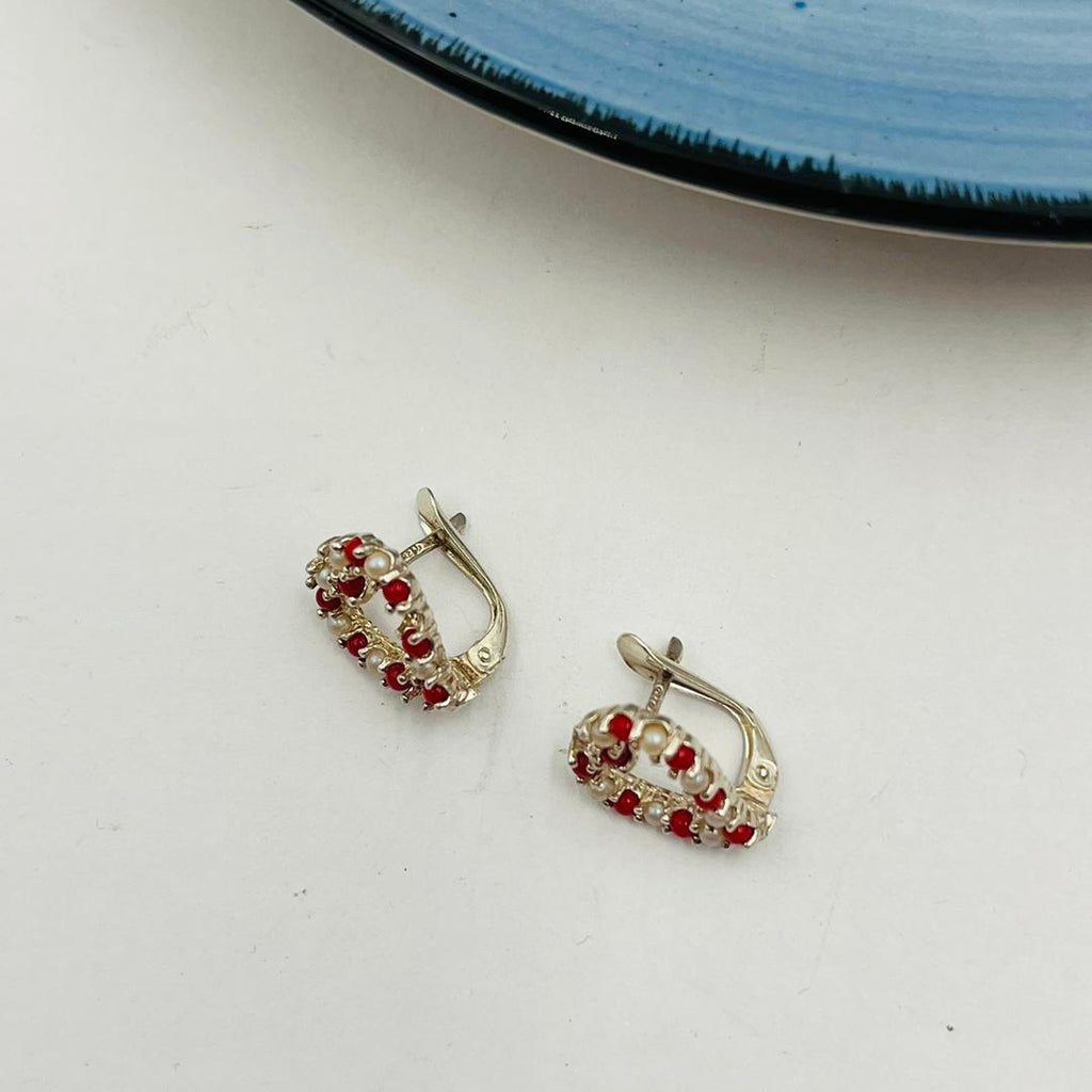 Argollas de Cierre Catalan de Corazón en Plata 925