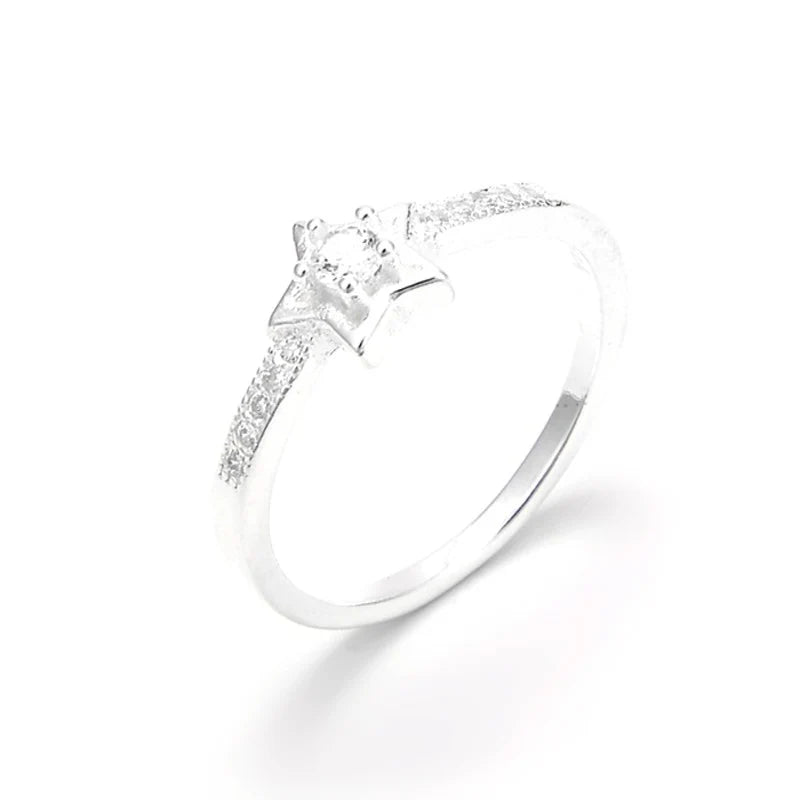 Anillo de Estrella en plata 925