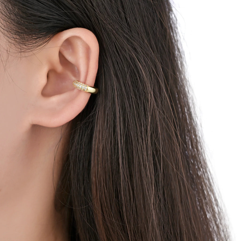 Zarcillo de Presión (Ear-Cuff) Modelo Val En Plata 925 (1 pieza)