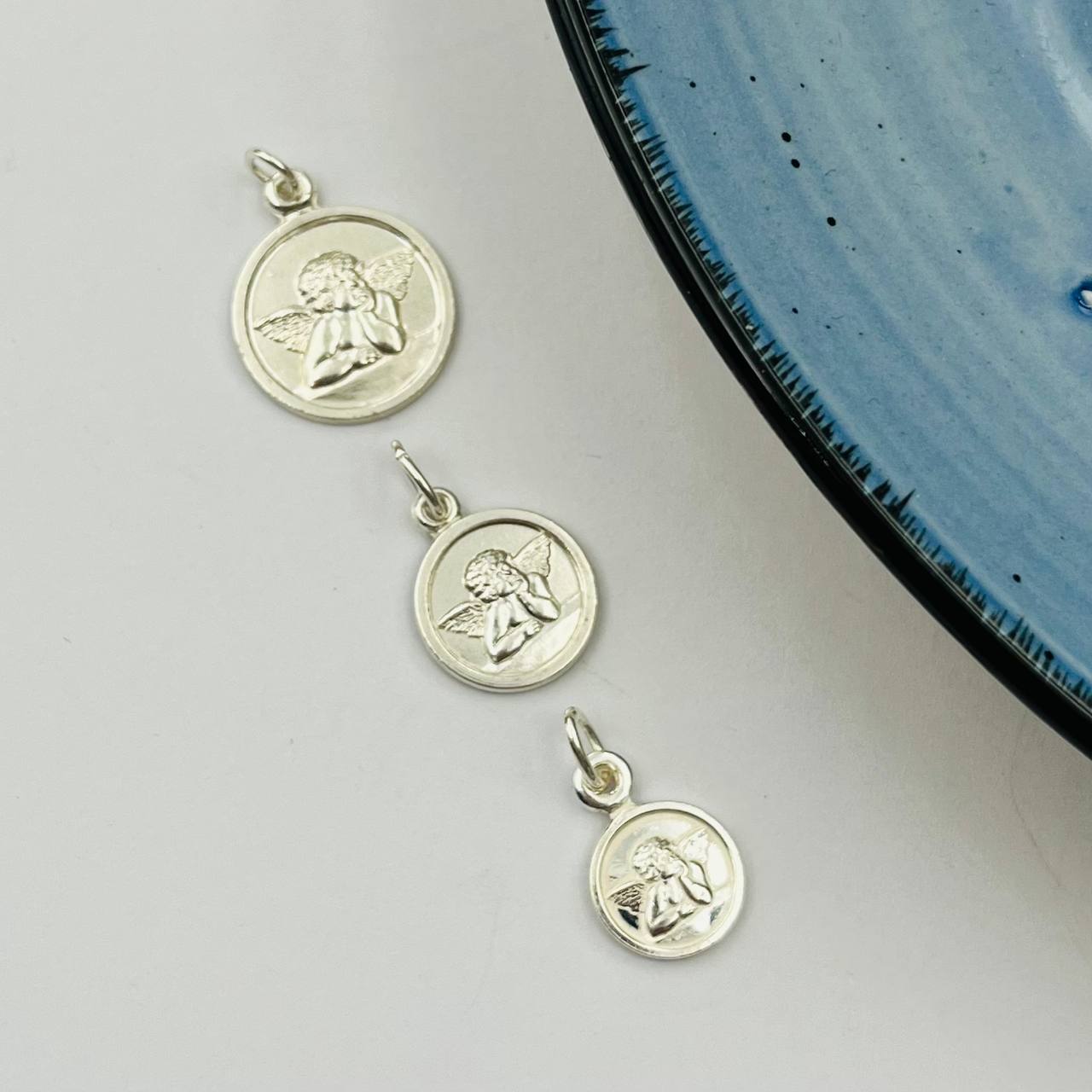 Medallas De Angelito En Plata 925